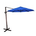California Umbrella 11' Bronze Aluminum Cantilever Patio Umbrella, Sunbrella Pacific Blue 194061337776